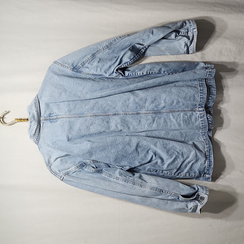 Denim Button Front Jacket - Picture 2 of 5